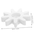 4 Pack 9 Tooth Gear Set Replacement For Kids Coin Operated Candy Machines And Vending Toys Durable Wear Resistant Gear Parts For DIY Craft Projects Smooth Movement And Easy Fit In Coin Operated Machines, white plastic 4cm gear