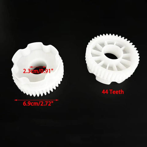 390 Gear Set Replacement Kit For Kids Ride On Cars And Electric Toys, showing 44T large gear with measurements.