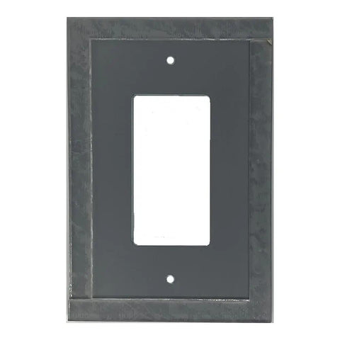Premium Acrylic Mirror Wall Plate Cover For GFCI Outlets With Gasket And Frame Flush Mount Oversized Three Sixteenths Inch Thick