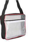 Heavy Duty Antistatic Engineer Storage Bag With Clear Window And Side Zipper For Quick Access Cleanroom Tool Organizer, 400x300x80 mm size.