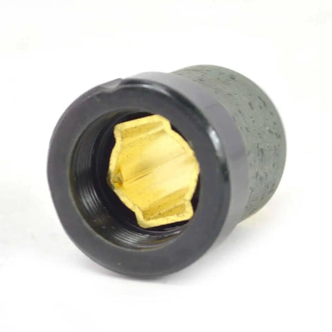 Heavy Duty Replacement Carbon Brush Set Engineered For Superior Electric And Skil Tools Compatible With 5825 HD77 Mag77 close-up view of carbon brush with gold core.