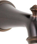 RP34357RB Venetian Bronze 0.5 Inch Faucet Repair Part With Seven And A Half Inch Total Length Sweat On One Half Inch CWT One Quarter Inch To One Inch From Wall Threads On One Half IPS Nipple Durable Easy Install Plumbing Replacement close-up view of faucet spout
