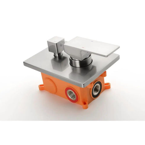 Super Sturdy 3-Way Shower Diverter Valve Plus Solid Brass Rough-In Mixer Valve Kit featuring pressure-balance cartridge and lever handle.