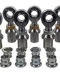 Heavy Duty Badass 7/8-14 Thread Complete 4 Link Rod End Kit Left And Right Chrome Moly Steel With High Misalignment Spacers for street rods and dirt track.