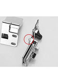 Glass Door Hinges 2 Pack For Cabinets And Closets Durable Wooden Cabinet Hardware with zinc alloy for easy install