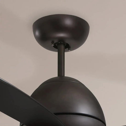 Close-up of bronze ceiling mount for Dope Outdoor Ceiling Fan With Remote And Dimmable LED Light Kit 44 Inch Bronze Low Profile