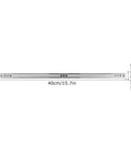 Two Way Pullout Drawer Slides For Small Cabinets And Closets, Heavy Duty Steel Ball Bearing Rails, 40x1.7x0.8 Cm