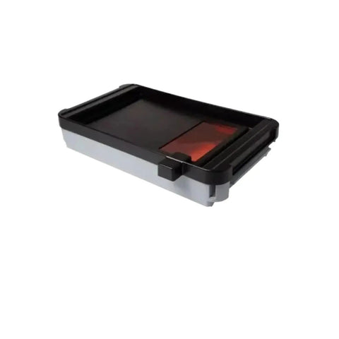Plug Right Into Your Form 4L Printer With This Premium Resin Vat Featuring A Polished Interior For Zero Headache Cleanup And Butter Smooth Liquid Flow During Extended UV Curing Workflows. Black resin vat with polished surface for Form 4L.