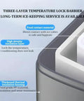 Countertop Ice Maker Machine Featuring Snappy Touchscreen Interface Hassle Free Producing Sixteen Clear Cubes In Just Twelve Minutes Bar Ready Portable Chiller For Home Bars with insulation features highlighted.