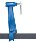 Heavy Duty Steel Plunger Screw Clamp With A Killer T Handle Grip And Hella Secure Non Slip Braking System, blue frame.