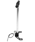50 Cm Aramid Wire And Stainless Steel Spring Dive Oxygen Tank Pump Extension Hose with gauge, shown with inflator attachment