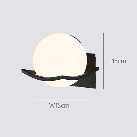 Indoor Outdoor Weather Resistant Metal Wall Sconces With Frosted Glass Housing Matte Black Finish, 15cm wide, 18cm high.