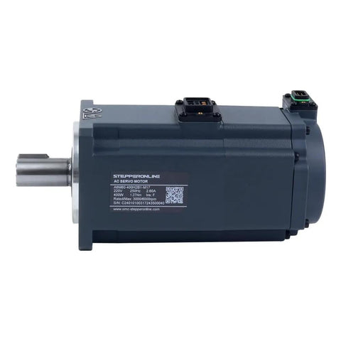Side view of A6 Series 400W EtherCAT Servo Motor Kit With Brake IP67 3000 RPM 1.27 Nm And 17 Bit Absolute Encoder