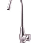 Top Mount Twist Air Gap Faucet for RO Water Filtration Under Sink Install Quarter Inch Supply Tubing Connection Dope Brushed Nickel Finish Variable Flow Lever With Monitored Timer System Easy Install