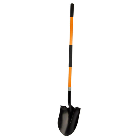 Beastly Heavy Duty Steel Digging Shovel with Fiberglass Handle, 56 Inch Long, Large Blade, Rust Resistant Coating for Tough Outdoor Dirt Work