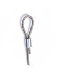 1/8 Inch Aluminum Crimping Sleeve Set For Wire Rope And Cable, Gritted Loop Ferrules, Durable Aluminum Crimp Ferrules, Easy To Use With Vise Or Pliers, Ideal For Dog Leashes And Cable Lines, 100 Pieces on wire rope loop