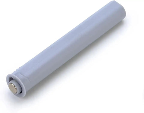Magnetic Push Open Latches For Cabinets And Drawers, Easy Install Kit, Soft Quiet Damper in gris finish on white background
