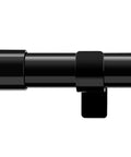 Close-up of Extra Long Curtain Rod 120 To 170 Inches, 1 Inch Heavy Duty Blackout Drapery Rod with support bracket for sliding glass doors.