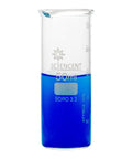 Heat Resistant Glass Beaker Set Of 3 50 Milliliter 100 Milliliter And 250 Milliliter With No Spill Spout Ideal For Boiling And Everyday At Home Lab Experiments, 50ml beaker filled with blue liquid