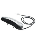 Upgrade Your Ride With This Sweet All-In-One E-Bike LED Taillight That Rocks 36V And 48V Systems While Serving As A Super Bright Brake Light, Turn Signal, And Tail Light For Maximum Night Visibility So You Stay Safe In Heavy Traffic. black ABS e-bike LED taillight with cable and mounting posts
