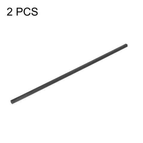 2 PCS Heavy Duty Steel Gear Rack Set, Two Pcs 1Mod 500mm Long Linear Spur Rack, 10mm By 10mm, 3.3 Ft Total Length, Built Tough For Machines And Automotive Projects, High Hardness, Anti Wear, Durable Steel Construction