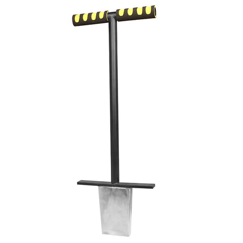 Stainless Steel Soil Sampler Probe For Gardens, Lawns, Farms, And Golf Courses with T Shaped Handle in black and yellow