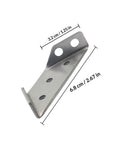 Beefy Stainless Steel Corner Brackets Set Of 10 With Fixed Non Shift Trapezoid Design Flush Mount Braces for shelves