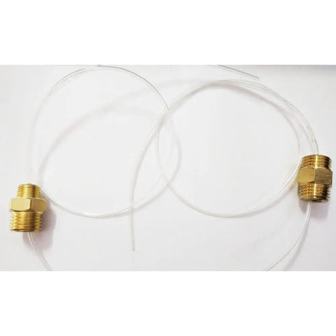 Heavy Duty Tornado Gun Replacement Parts Kit 10mm Copper Screw and Black Plastic Liquid Hose For Z-010 Z-014 Z-020 Auto Detailing Quick Swap Pro Level Gear with brass connectors and clear tubing.