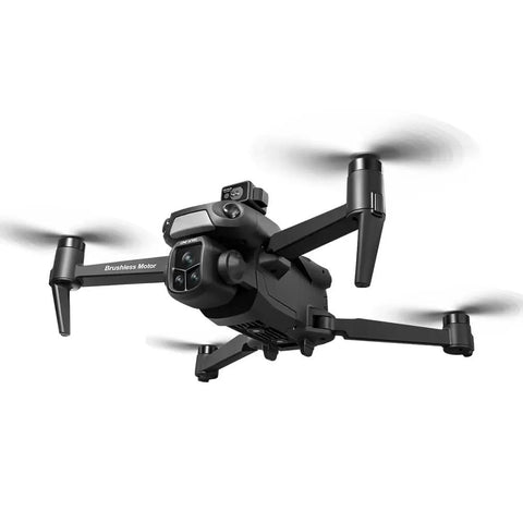 Foldable RC Drone With 1080P Triple HD Camera, 5G FPV Live Video, 5G Screen Remote, 360-Degree Laser Obstacle Avoidance, GPS Auto Return, Dual Battery Pack, Aerial Photography Quadcopter For Adults And Hobbyists in flight