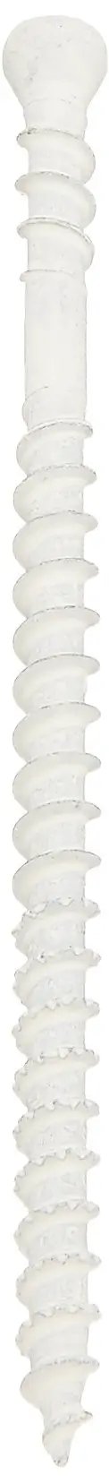 Composite Trim Screws 8 By 3 Inch 116 Piece White Coated Steel With T10 Star Bit Head For Wood And PVC Trim Applications Durable Fastener Set