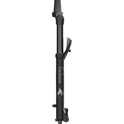 Side view of Z2 29 Inch Trail Fork with Float Evol Air Spring 140 mm Travel Tapered Steerer 44 mm Offset 15x110 Boost Thru Axle