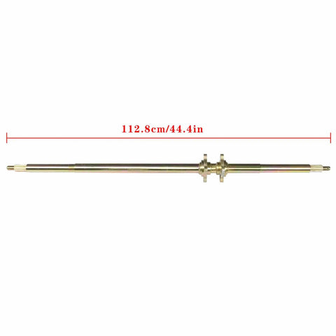 44 Inch Rear Axle Shaft Kit With Chain Sprocket Brake Disc Pillow Block Wheel Hub for ATV Quad Go Kart Golf Cart Replacement