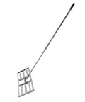 Stainless Steel Telescopic Go To Lawn Leveling Rake With Long Handle For Garden Sand And Soil Multi Function Leveling Tool, 72 inch reach