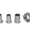 Stainless Steel Garden Hose Swivel Fitting With Three Quarter Barb To Three Quarter GHT Female Threaded Adapter For Quick No Fuss Hose Repair And Leak-Free Connections, stainless steel parts