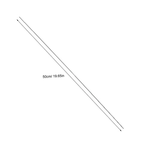 Beefy Carbon Fiber Rods 1.64 ft Long 0.08 in Diameter, 10 Pack Black Round Bar For Model Aircraft And Fixed Wing DIY Prototyping
