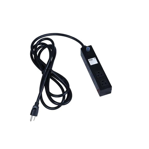 Power cord for Smart Dust Collector With 1HP 7Amp Motor, Quiet Air Filtration Vacuum, showing power strip and plug