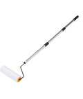 Hella Smooth Extendable Paint Roller Kit With Long Reach Telescopic Pole for easy wall and ceiling painting, stainless steel pole.