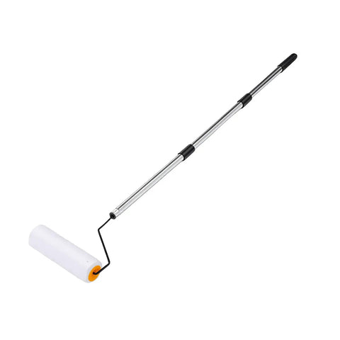 Premium Paint Roller Kit With Adjustable Stainless Steel Pole for easy reaching high walls and ceilings without a ladder.
