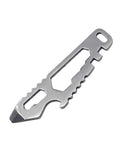 Handy Stainless Steel Pocket Tool With Hex Wrench And Bottle Opener, sleek and portable for camping and hiking use