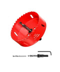 Heavy Duty HSS Bi Metal Hole Saw Workhorse With Precision Pilot Drill Bit For Fast Clean Cuts In Wood Plastic Drywall And Sheet Metal, 4 Inch Diameter
