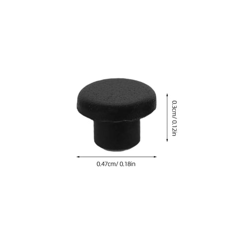100 Piece Silicone Plug Cap Set Round Panel Hole Covers For Drilling Holes No Hassle Easy Install Heavy Duty Black Silicone Plugs For Office And Industrial Control Panels, 4.7x4.3x3.0 mm
