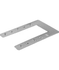 Tough As Nails Stainless Steel Solar Panel Grounding Washer For Rooftop And Ground Mount Systems Featuring Foolproof Cable Clamping and Smooth Installation Built Legit Durable For Any Photovoltaic Project, showing the washer's flat design and mounting holes.