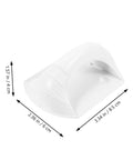 Two Pack Self Adhesive Cabinet Handles And Sliding Door Pulls For Kitchen Cupboards And Bathroom Cabinets Nordic White Modern Minimalist Look With Easy Peel And Stick Installation showing dimensions