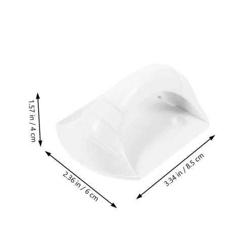 Two Pack Self Adhesive Cabinet Handles And Sliding Door Pulls For Kitchen Cupboards And Bathroom Cabinets Nordic White Modern Minimalist Look With Easy Peel And Stick Installation showing dimensions
