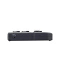 Side view of Two Channel USB Audio Interface For PC Mac And iPad With Two XLR TRS Combo Inputs MIDI I O And RCA Outputs