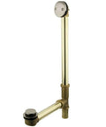 Toe Touch Bath Tub Drain And Overflow In Brushed Nickel Built Tough With Premium Brass 20 Gauge Corrosion Resistant Finish