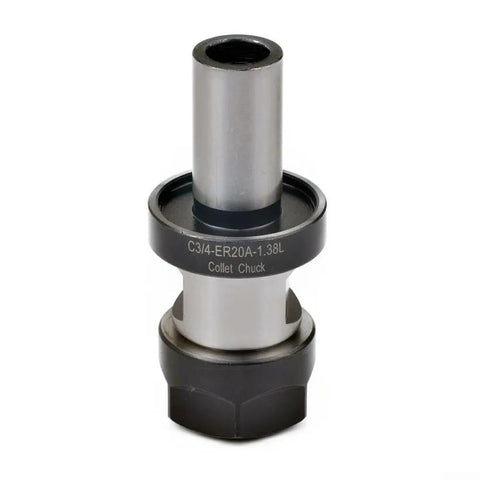 ER20 Collet Chuck Kit With 3/4 Inch Shank And 1.38 Inch Length for CNC Milling Lathe Workholding System in metal finish