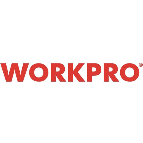 Workpro logo in bold red font on a white background