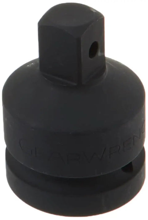 Heavy Duty 1 Inch Drive To Three Quarters Inch Male Impact Adapter With Chrome Molybdenum Steel Construction Through Hole Pin And O Ring Retention Built Tough For Auto Shop Jobs Delivers Mean Torque And Long Lasting Performance.