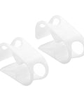 Plastic Tube Clamps Set Of Two For Three Quarters To One Inch Tube OD Adjustable Flow Control Hose Clip For Pinch Valve And Everyday Lab Use White